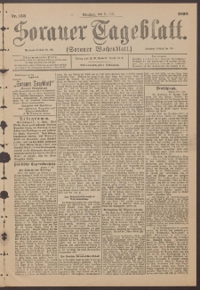 Sorauer Tageblatt (Sorauer Wochenblatt), Nr. 153. (5. Juli 1898)