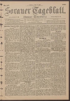 Sorauer Tageblatt (Sorauer Wochenblatt), Nr. 158. (10. Juli 1898)