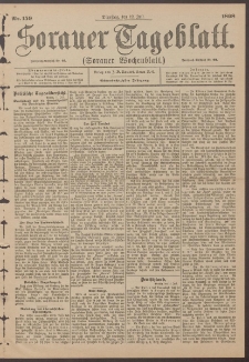Sorauer Tageblatt (Sorauer Wochenblatt), Nr. 159. (12. Juli 1898)