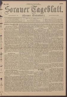 Sorauer Tageblatt (Sorauer Wochenblatt), Nr. 161. (14. Juli 1898)