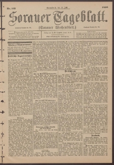 Sorauer Tageblatt (Sorauer Wochenblatt), Nr. 163. (16. Juli 1898)