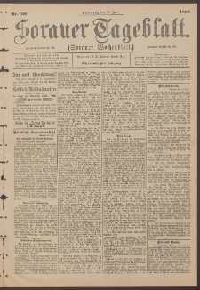 Sorauer Tageblatt (Sorauer Wochenblatt), Nr. 166. (20. Juli 1898)