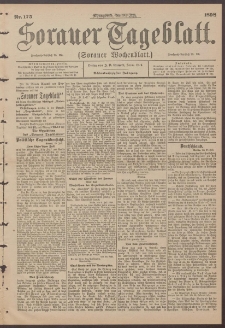 Sorauer Tageblatt (Sorauer Wochenblatt), Nr. 175. (30. Juli 1898)