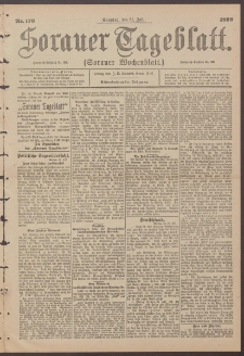 Sorauer Tageblatt (Sorauer Wochenblatt), Nr. 176. (31. Juli 1898)