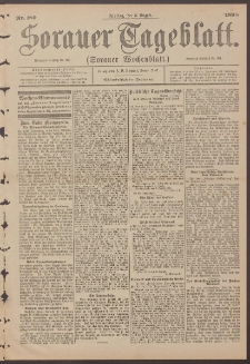 Sorauer Tageblatt (Sorauer Wochenblatt), Nr. 180. (5. August 1898)