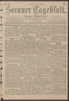 Sorauer Tageblatt (Sorauer Wochenblatt), Nr. 196. (24. August 1898)