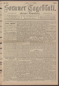 Sorauer Tageblatt (Sorauer Wochenblatt), Nr. 198. (26. August 1898)