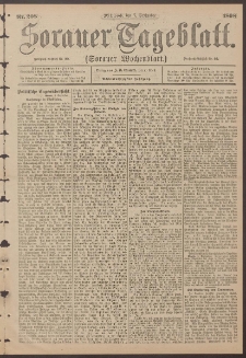 Sorauer Tageblatt (Sorauer Wochenblatt), Nr. 208. (7. September 1898)