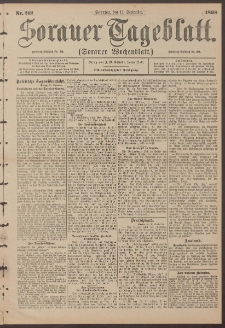 Sorauer Tageblatt (Sorauer Wochenblatt), Nr. 212. (11. September 1898)