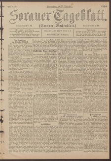 Sorauer Tageblatt (Sorauer Wochenblatt), Nr. 215. (15. September 1898)