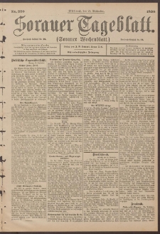 Sorauer Tageblatt (Sorauer Wochenblatt), Nr. 220. (21. September 1898)