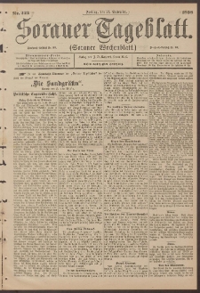 Sorauer Tageblatt (Sorauer Wochenblatt), Nr. 222. (23. September 1898)