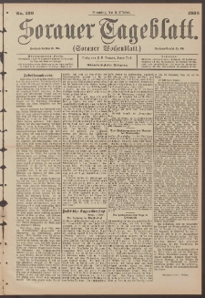 Sorauer Tageblatt (Sorauer Wochenblatt), Nr. 230. (2. Oktober 1898)