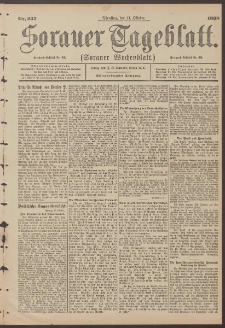 Sorauer Tageblatt (Sorauer Wochenblatt), Nr. 237. (11. Oktober 1898)