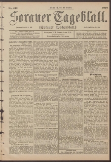Sorauer Tageblatt (Sorauer Wochenblatt), Nr. 238. (12. Oktober 1898)