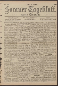 Sorauer Tageblatt (Sorauer Wochenblatt), Nr. 240. (14. Oktober 1898)