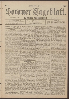Sorauer Tageblatt (Sorauer Wochenblatt), Nr. 11. (14. Januar 1898)