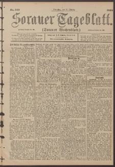 Sorauer Tageblatt (Sorauer Wochenblatt), Nr. 243. (18. Oktober 1898)