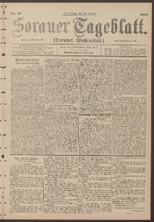 Sorauer Tageblatt (Sorauer Wochenblatt), Nr. 16. (20. Januar 1898)