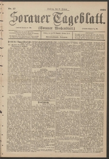 Sorauer Tageblatt (Sorauer Wochenblatt), Nr. 17. (21. Januar 1898)