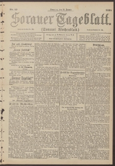 Sorauer Tageblatt (Sorauer Wochenblatt), Nr. 19. (23. Januar 1898)