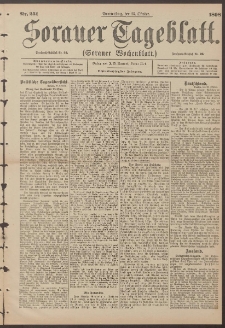 Sorauer Tageblatt (Sorauer Wochenblatt), Nr. 251. (27. Oktober 1898)