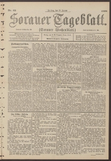 Sorauer Tageblatt (Sorauer Wochenblatt), Nr. 23. (28. Januar 1898)