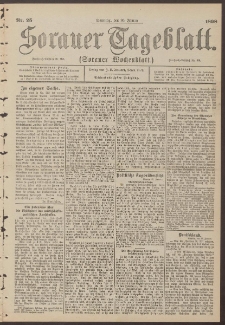 Sorauer Tageblatt (Sorauer Wochenblatt), Nr. 25. (30. Januar 1898)