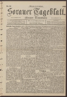 Sorauer Tageblatt (Sorauer Wochenblatt), Nr. 39. (16. Februar 1898)
