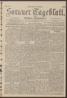 Sorauer Tageblatt (Sorauer Wochenblatt), Nr. 42. (19. Februar 1898)