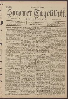 Sorauer Tageblatt (Sorauer Wochenblatt), Nr. 261. (8. November 1898)