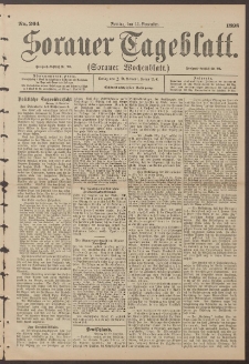 Sorauer Tageblatt (Sorauer Wochenblatt), Nr. 264. (11. November 1898)