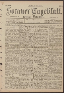 Sorauer Tageblatt (Sorauer Wochenblatt), Nr. 266. (13. November 1898)