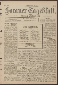 Sorauer Tageblatt (Sorauer Wochenblatt), Nr. 271. (20. November 1898)