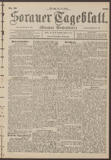 Sorauer Tageblatt (Sorauer Wochenblatt), Nr. 59. (11. M&auml;rz 1898)