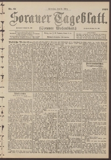 Sorauer Tageblatt (Sorauer Wochenblatt), Nr. 61. (13. M&auml;rz 1898)