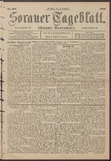 Sorauer Tageblatt (Sorauer Wochenblatt), Nr. 289. (11. Dezember 1898)