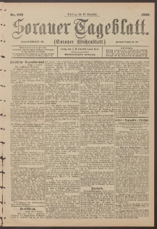 Sorauer Tageblatt (Sorauer Wochenblatt), Nr. 292. (15. Dezember 1898)