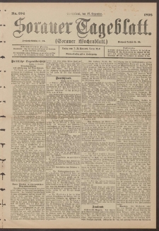 Sorauer Tageblatt (Sorauer Wochenblatt), Nr. 294. (17. Dezember 1898)
