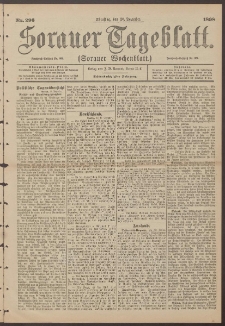 Sorauer Tageblatt (Sorauer Wochenblatt), Nr. 280. (1. Dezember 1898)