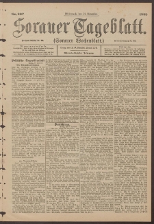 Sorauer Tageblatt (Sorauer Wochenblatt), Nr. 297. (21. Dezember 1898)