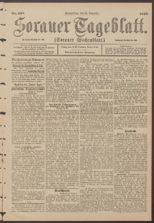 Sorauer Tageblatt (Sorauer Wochenblatt), Nr. 298. (22. Dezember 1898)