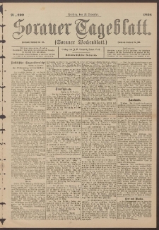 Sorauer Tageblatt (Sorauer Wochenblatt), Nr. 299. (23. Dezember 1898)