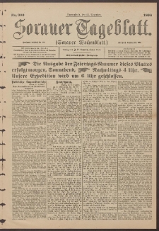 Sorauer Tageblatt (Sorauer Wochenblatt), Nr. 300. (24. Dezember 1898)