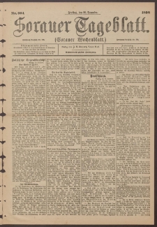 Sorauer Tageblatt (Sorauer Wochenblatt), Nr. 304. (30. Dezember 1898)