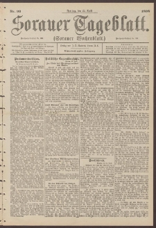 Sorauer Tageblatt (Sorauer Wochenblatt), Nr. 93. (22. April 1898)