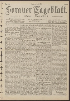 Sorauer Tageblatt (Sorauer Wochenblatt), Nr. 101. (1. Mai 1898)