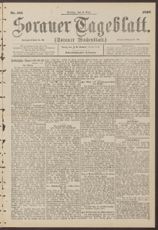 Sorauer Tageblatt (Sorauer Wochenblatt), Nr. 105. (6. Mai 1898)