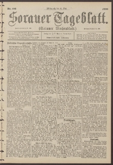 Sorauer Tageblatt (Sorauer Wochenblatt), Nr. 109. (11. Mai 1898)