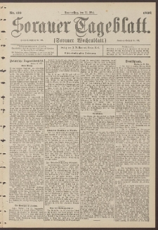 Sorauer Tageblatt (Sorauer Wochenblatt), Nr. 110. (12. Mai 1898)